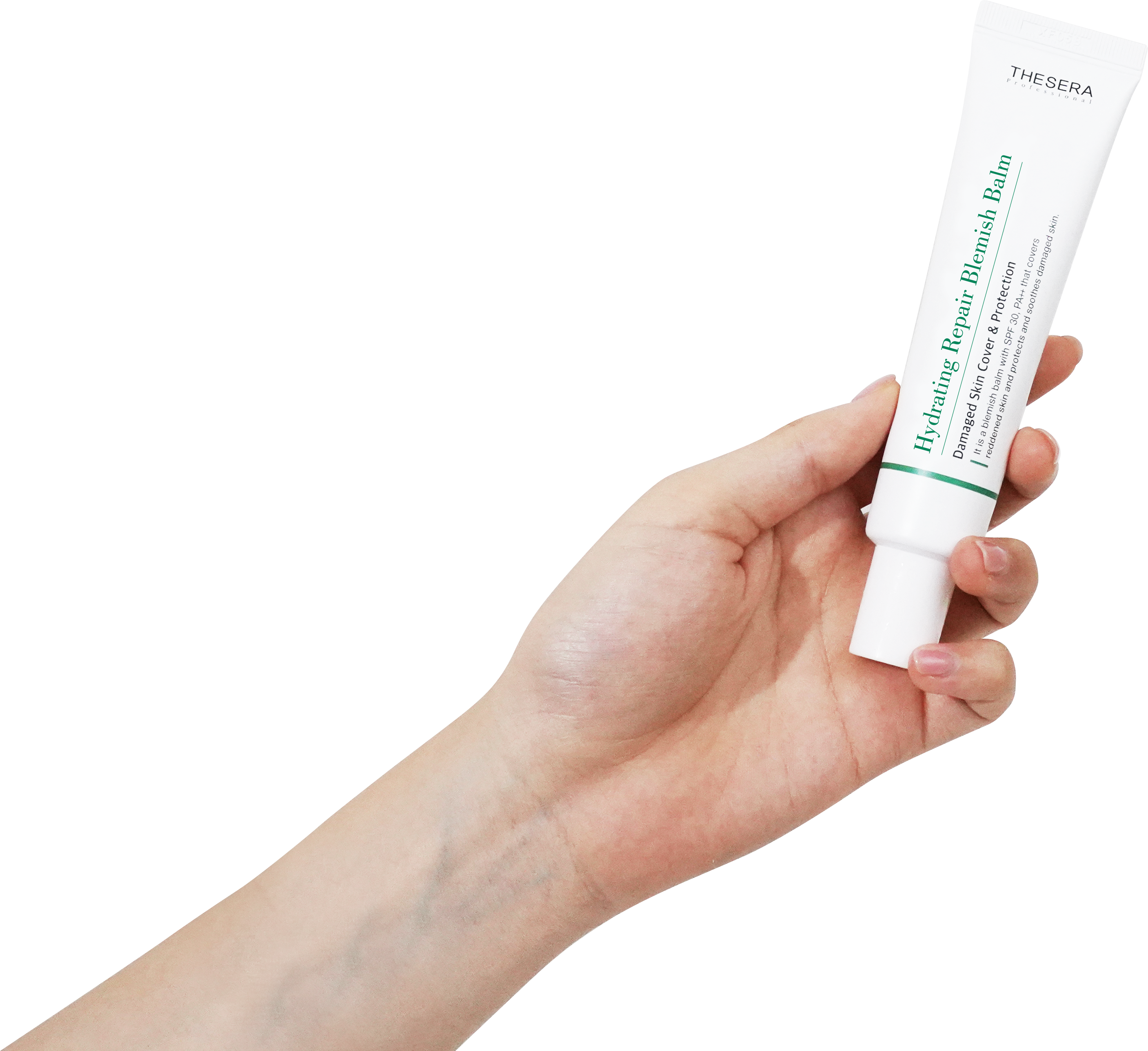 THESERA HYDRATING REPAIR BLEMISH BALM VEIDO KREMAS SU SPALVA SPF 30, 30 ML (1 ATSPALVIS - ŠVIESESNIS, 2 ATSPALVIS - TAMSESNIS)