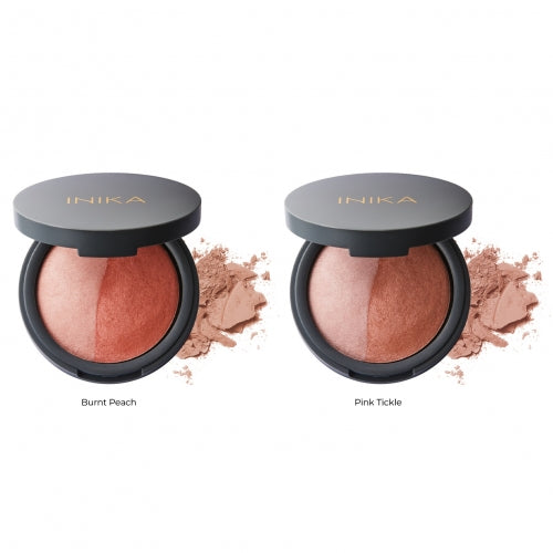 INIKA KOMPAKTINIAI MINERALINIAI SKAISTALAI DUO - Pink Tickle, 6.5 g