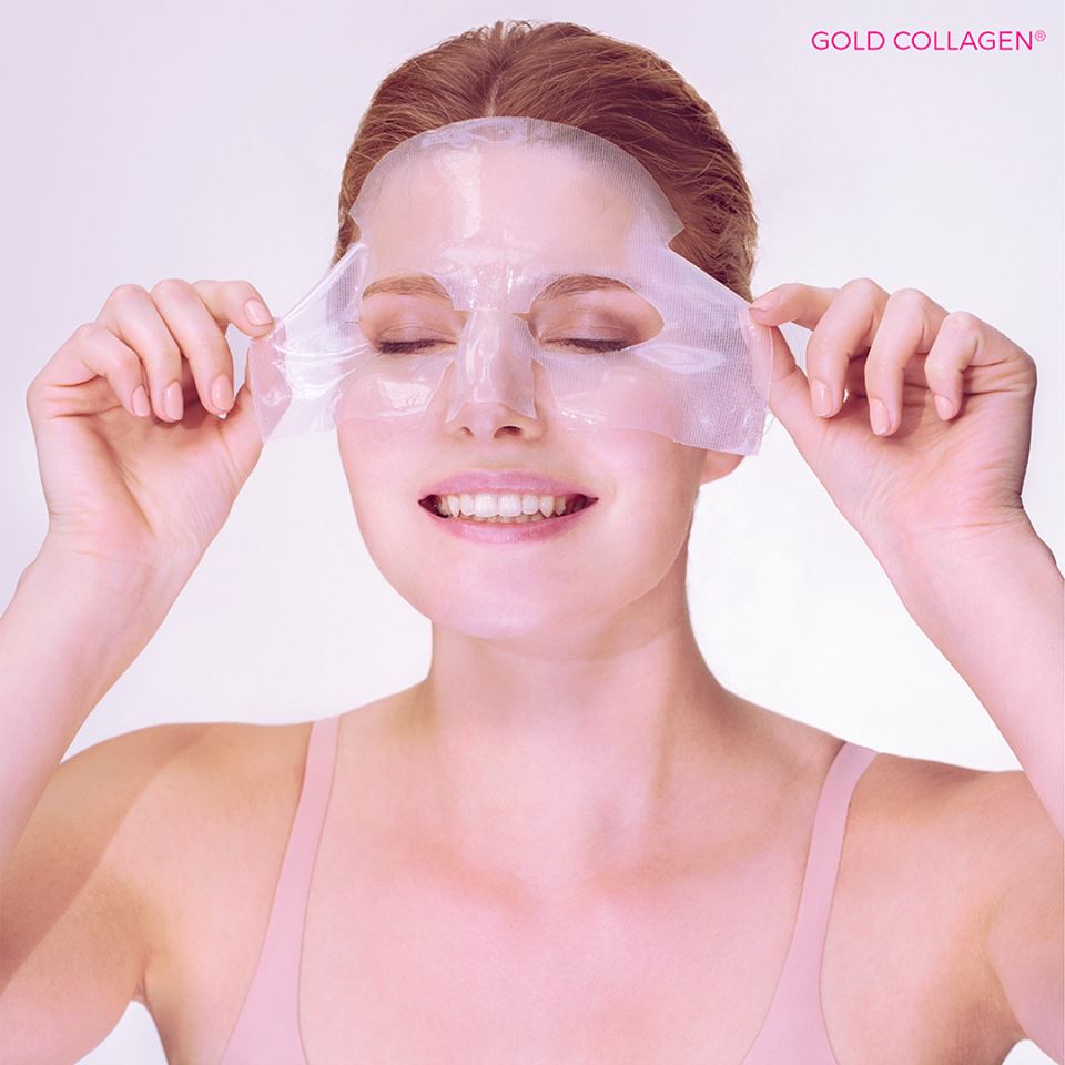 Hidrogelio veido kaukė Gold Collagen 4vnt.