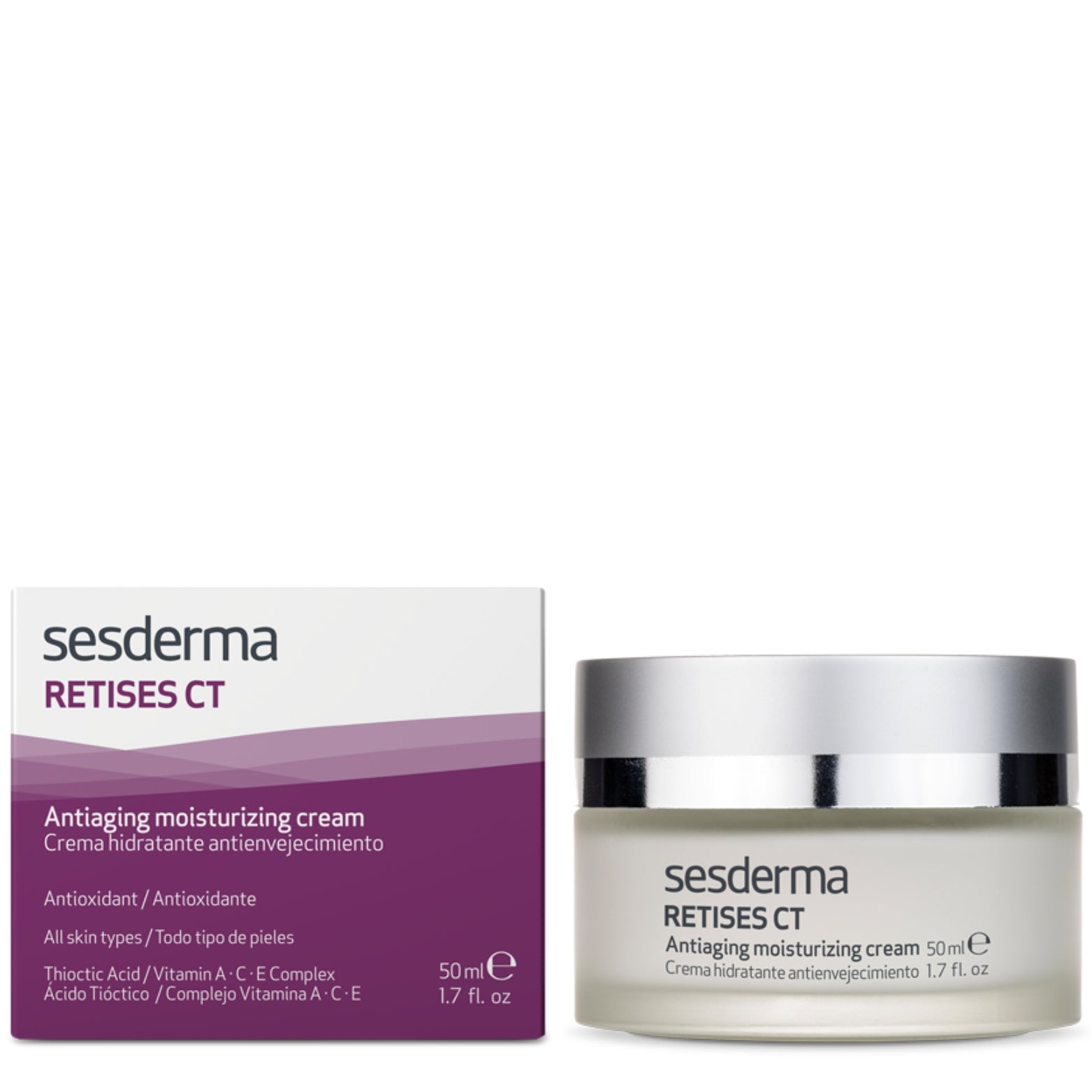 SESDERMA RETISES CT JAUNINANTIS VEIDO KREMAS SU ANTIOKSIDACINIU POVEIKIU, 50 ML