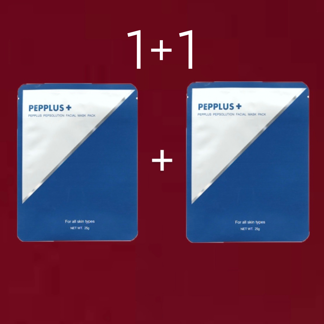 1+1 PEPPLUS PEPSOLUTION LAKŠTINĖ KAUKĖ, 25g