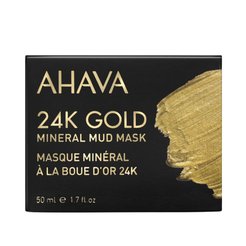 AHAVA MINERAL MUD 24K AUKSO MINERALINĖ PURVO KAUKĖ, 50 ml