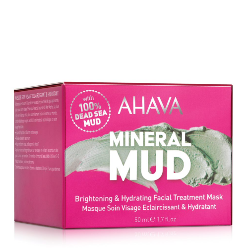 AHAVA MINERAL MUD ŠVIESINAMOJI IR DRĖKINAMOJI VEIDO KAUKĖ, 50 ml