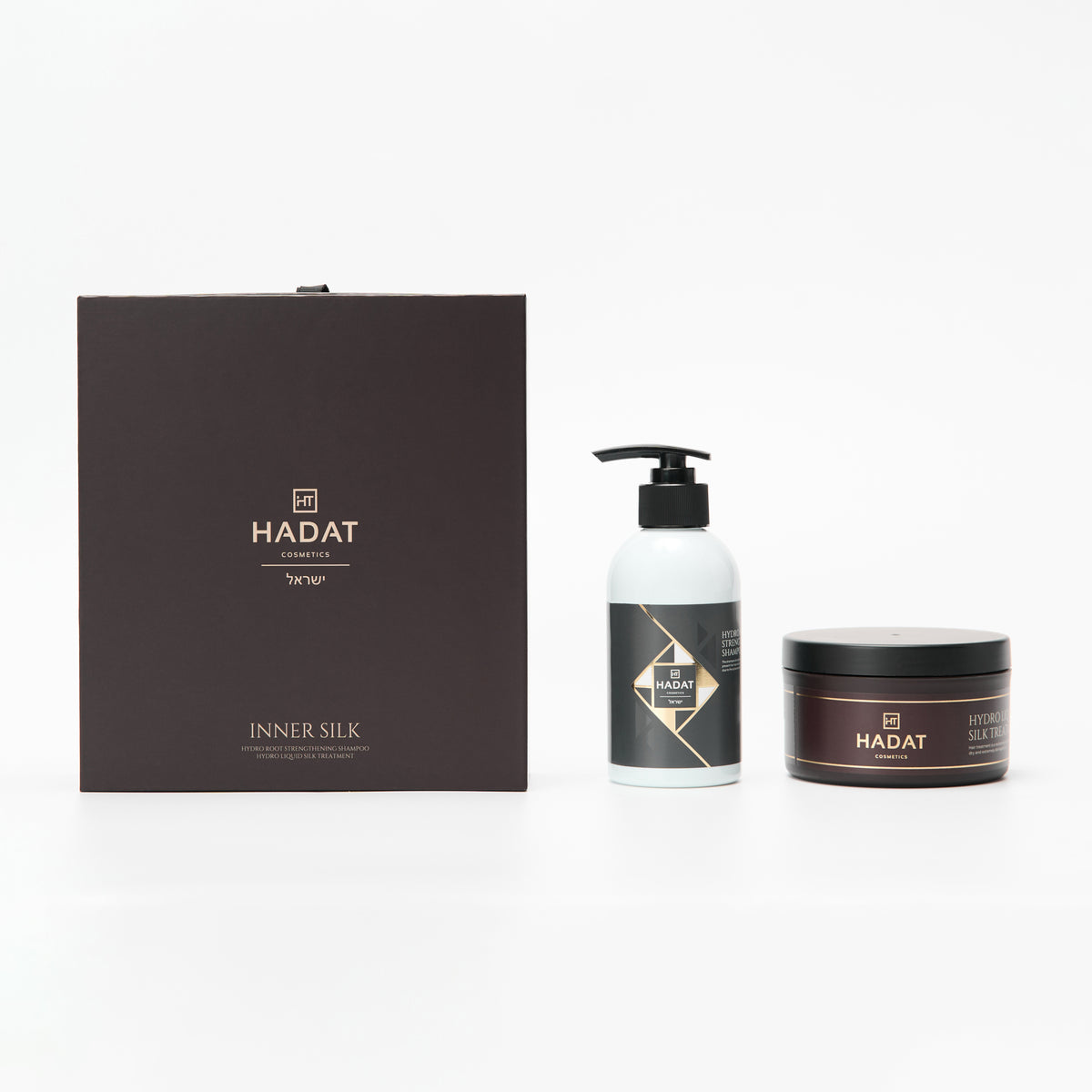HADAT Inner Silk plaukų stiprinimo ir glotninimo rinkinys