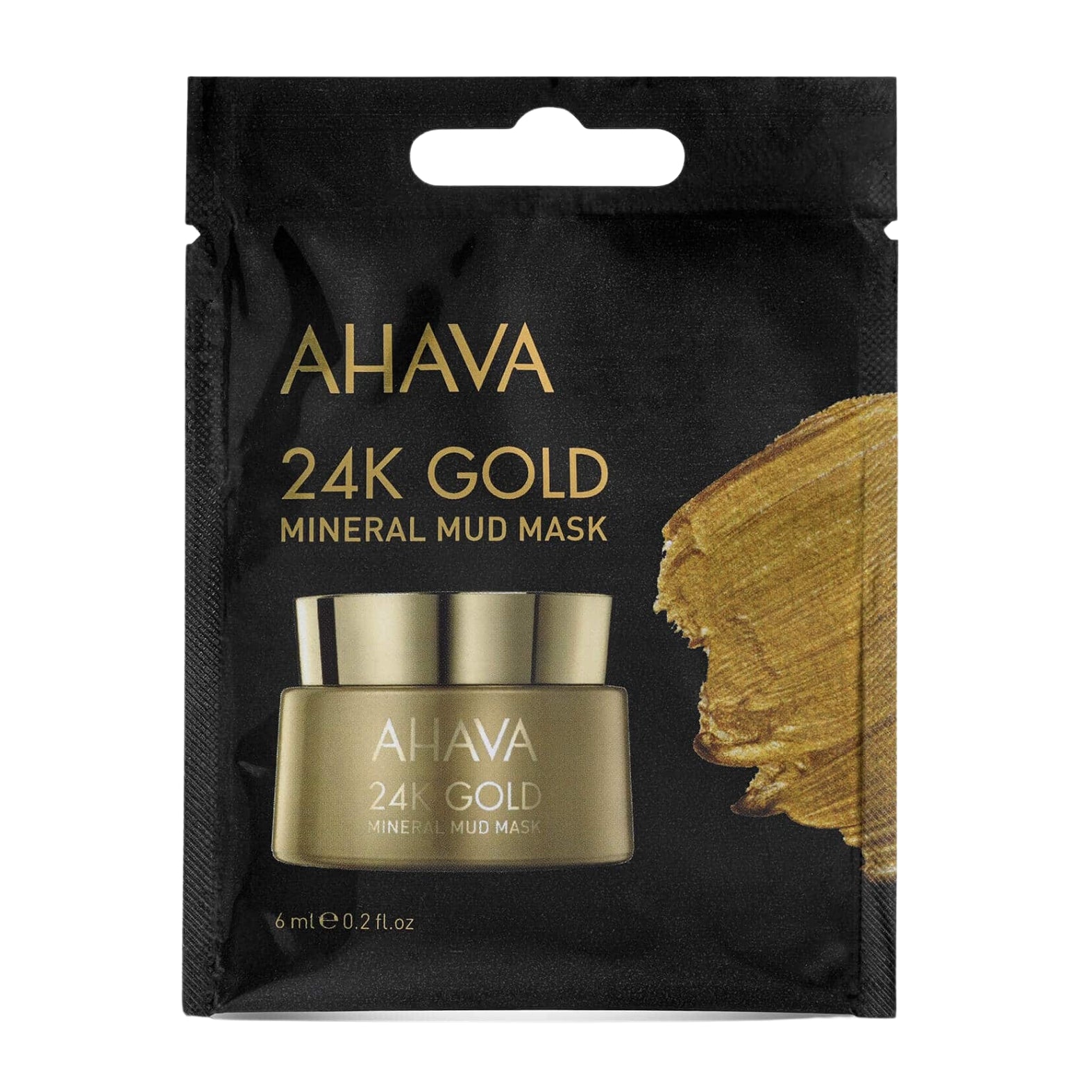 AHAVA MINERAL MUD 24K AUKSO MINERALINĖ PURVO KAUKĖ, 6 ml