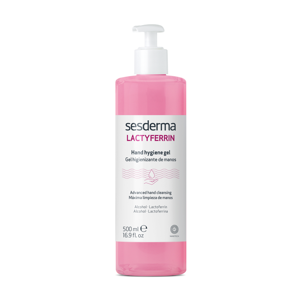 SESDERMA LACTYFERRIN DEZINFEKCINIS RANKŲ GELIS, 500 ml