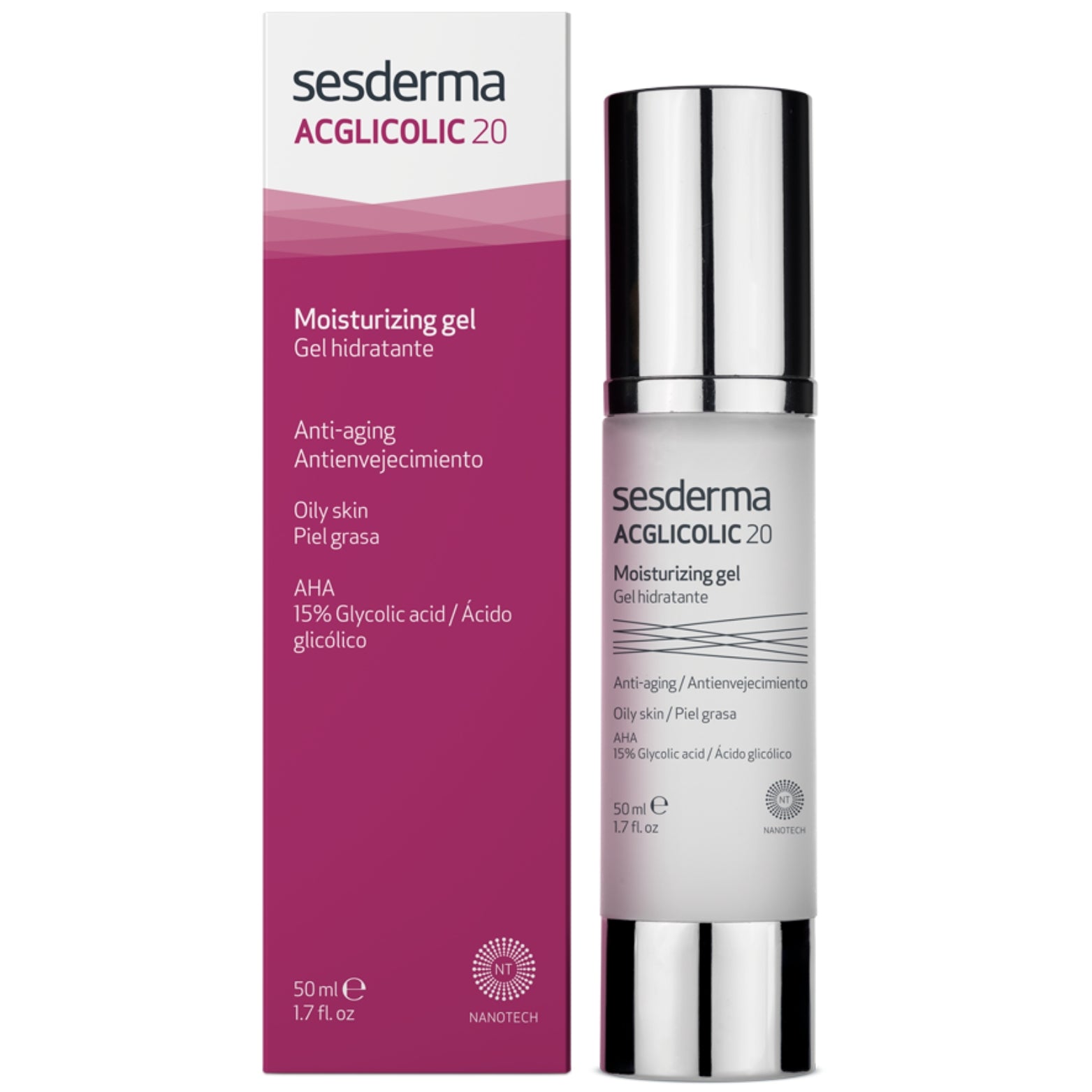 SESDERMA ACGLICOLIC 20 DRĖKINAMASIS GELIS, 50 ml