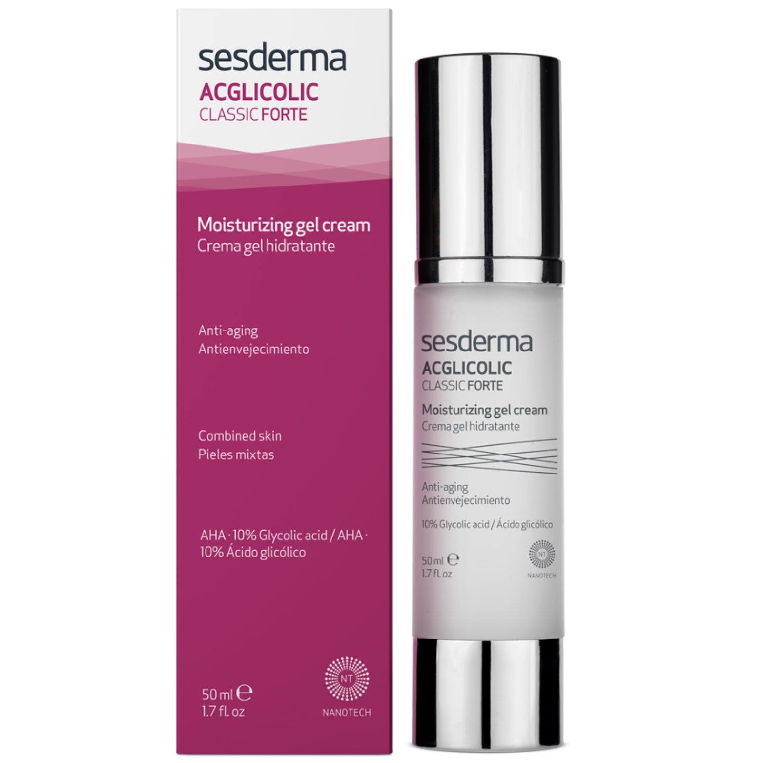 SESDERMA ACGLICOLIC CLASSIC DRĖKINAMASIS GELINIS KREMAS, 50 ml