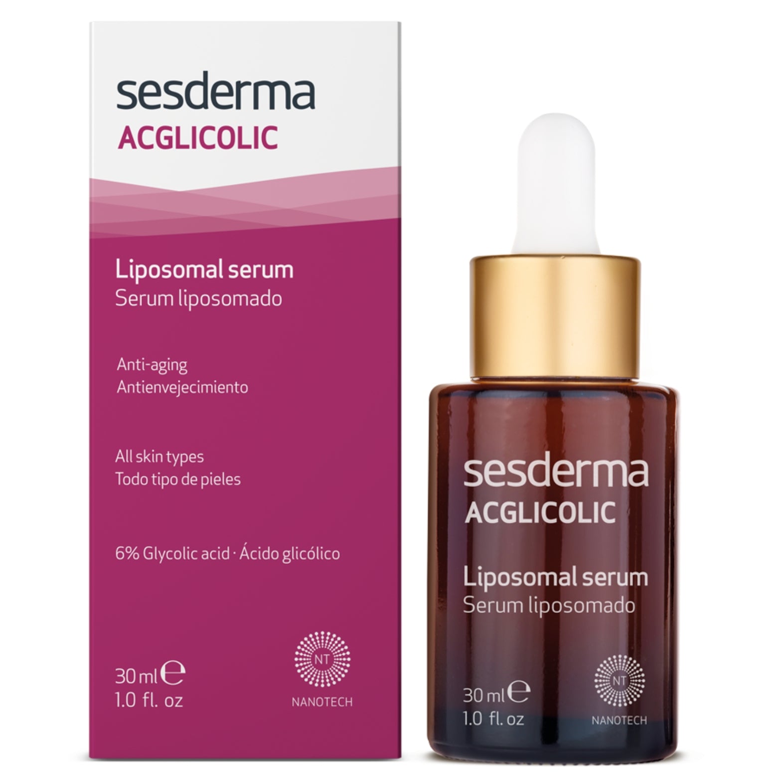 SESDERMA ACGLICOLIC LIPOSOMINIS SERUMAS, 30 ml