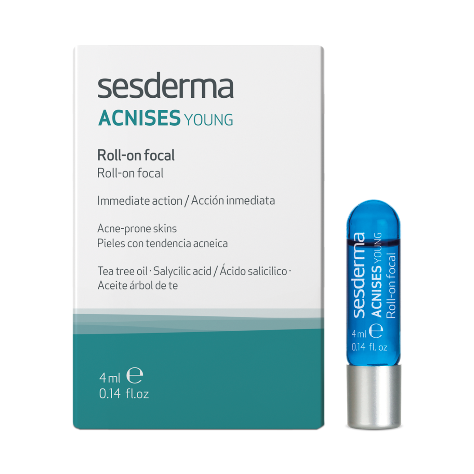 SESDERMA ACNISES YOUNG PRODUKTAS RUTULINIAME DOZATORIUJE, 4 ml