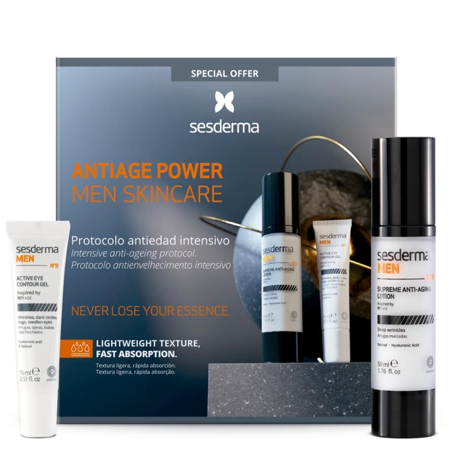 SESDERMA ANTIAGE POWER MEN RINKINYS VYRAMS