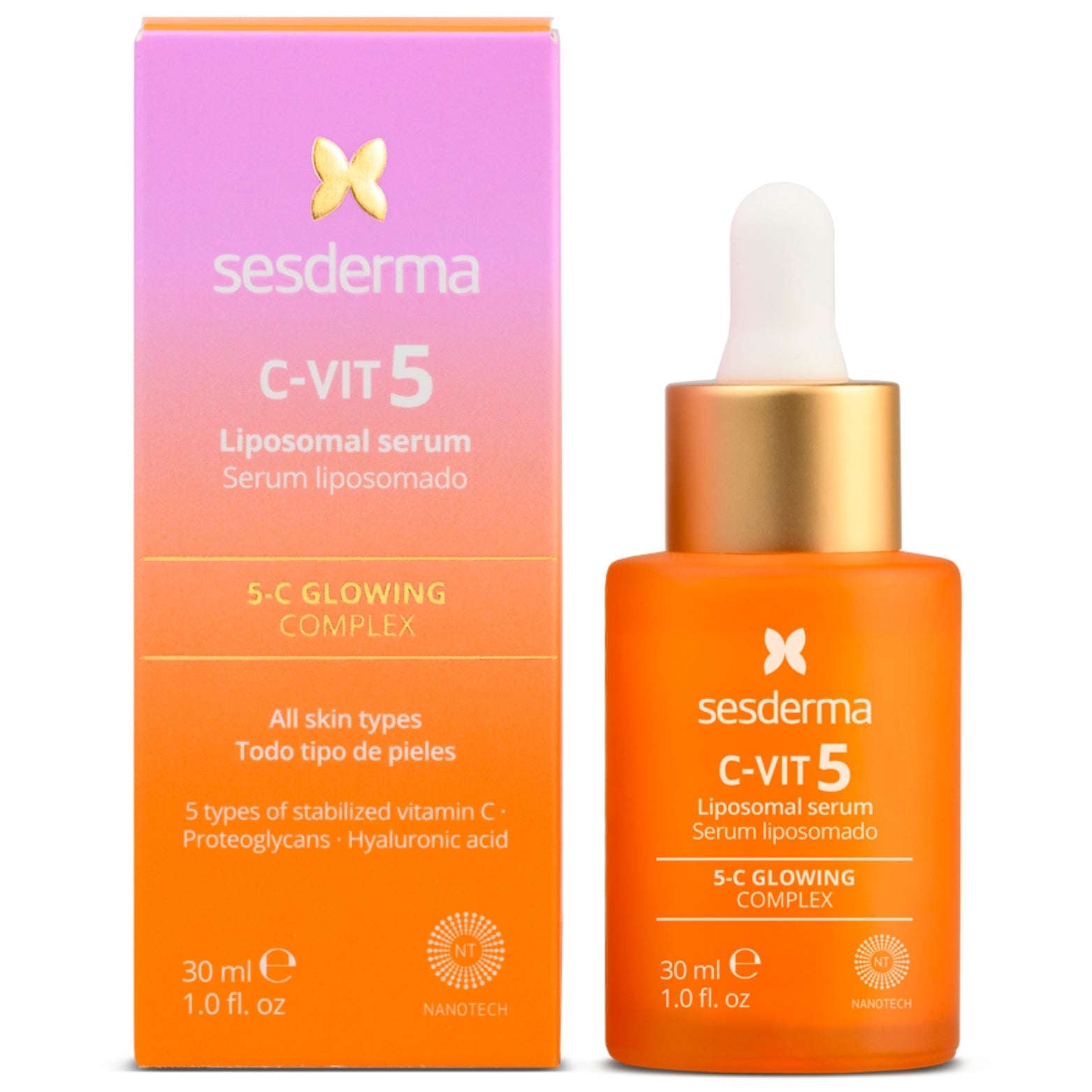 SESDERMA C-VIT 5 LIPOSOMINIS VEIDO SERUMAS, 30 ml