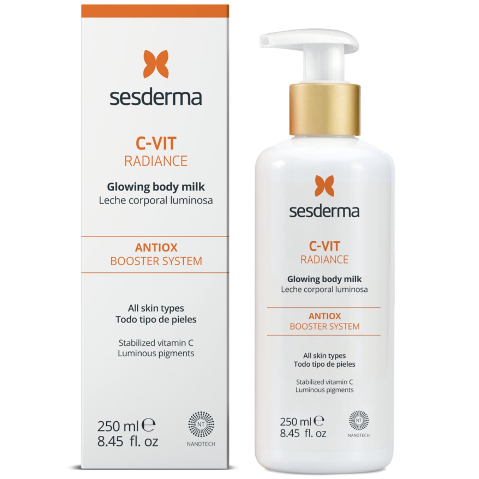 SESDERMA C-VIT RADIANCE KŪNO PIENELIS, 250 ml