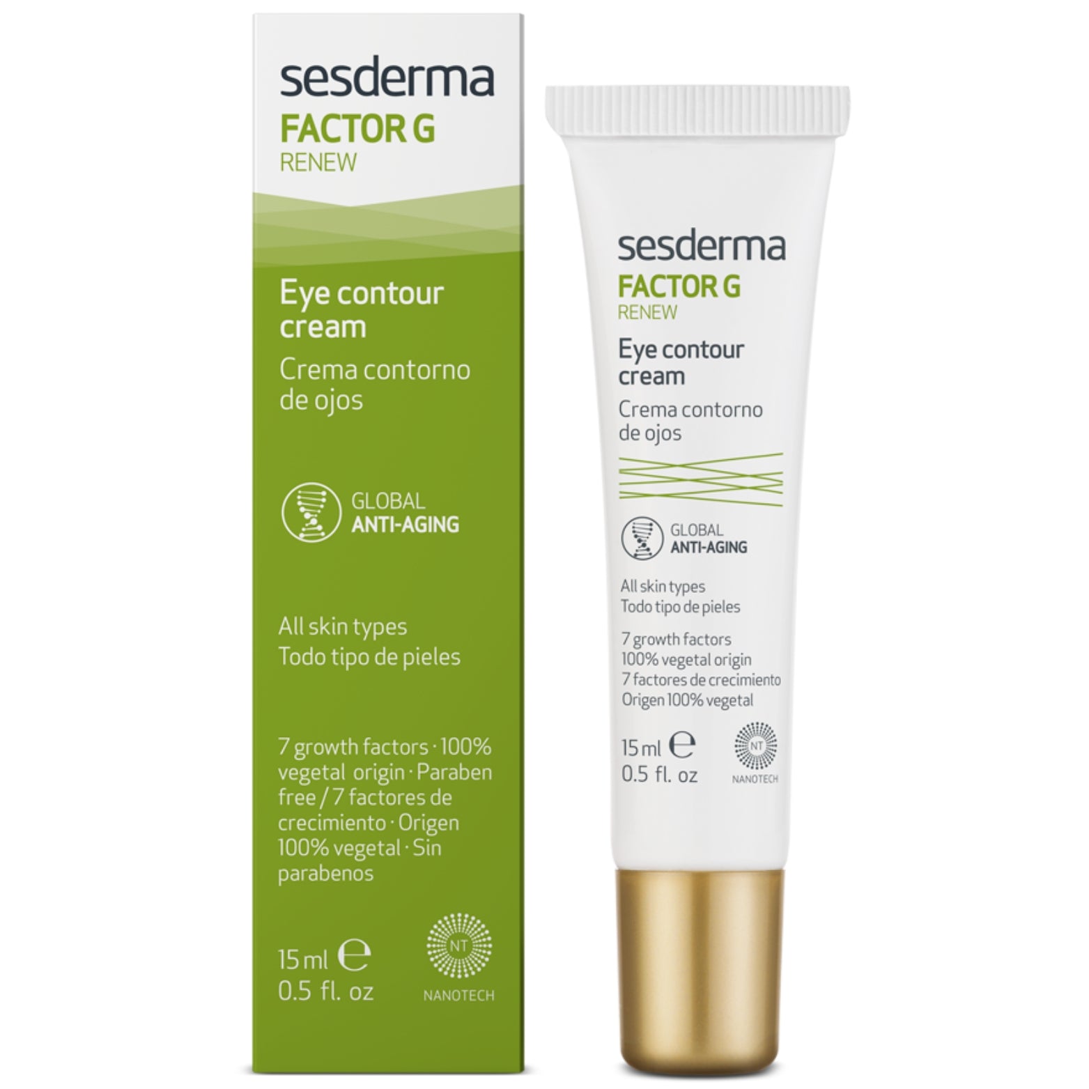 SESDERMA FACTOR G JAUNINANTIS REGENERUOJANTIS PAAKIŲ KREMAS, 15 ml