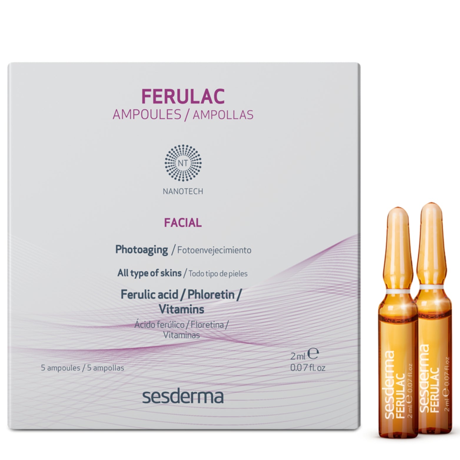 SESDERMA FERULAC AMPULĖS, 5x2 ml