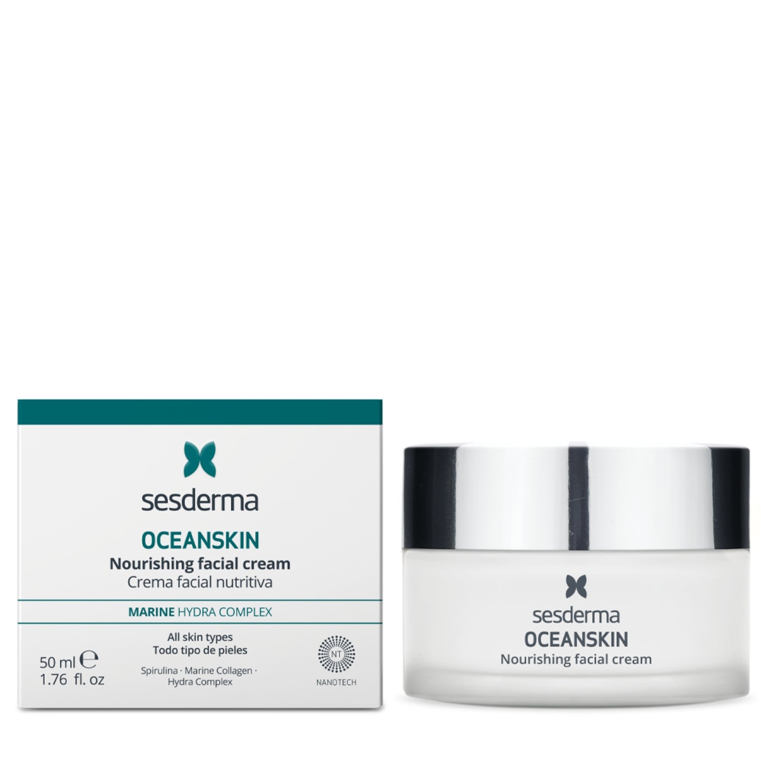 SESDERMA OCEANSKIN MAITINAMASIS VEIDO KREMAS, 50 ML