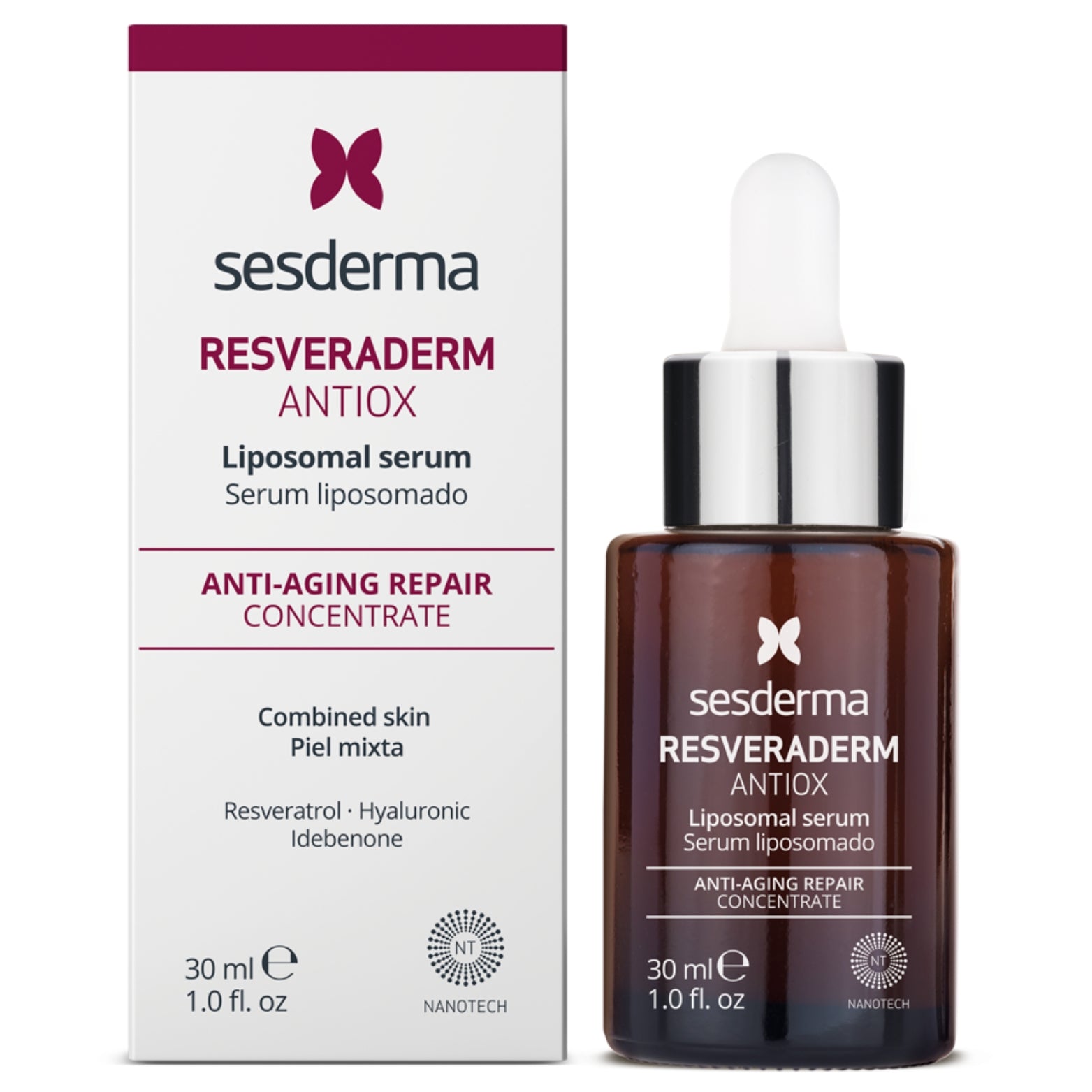 SESDERMA RESVERADERM ANTIOX LIPOSOMINIS SERUMAS, 30 ml