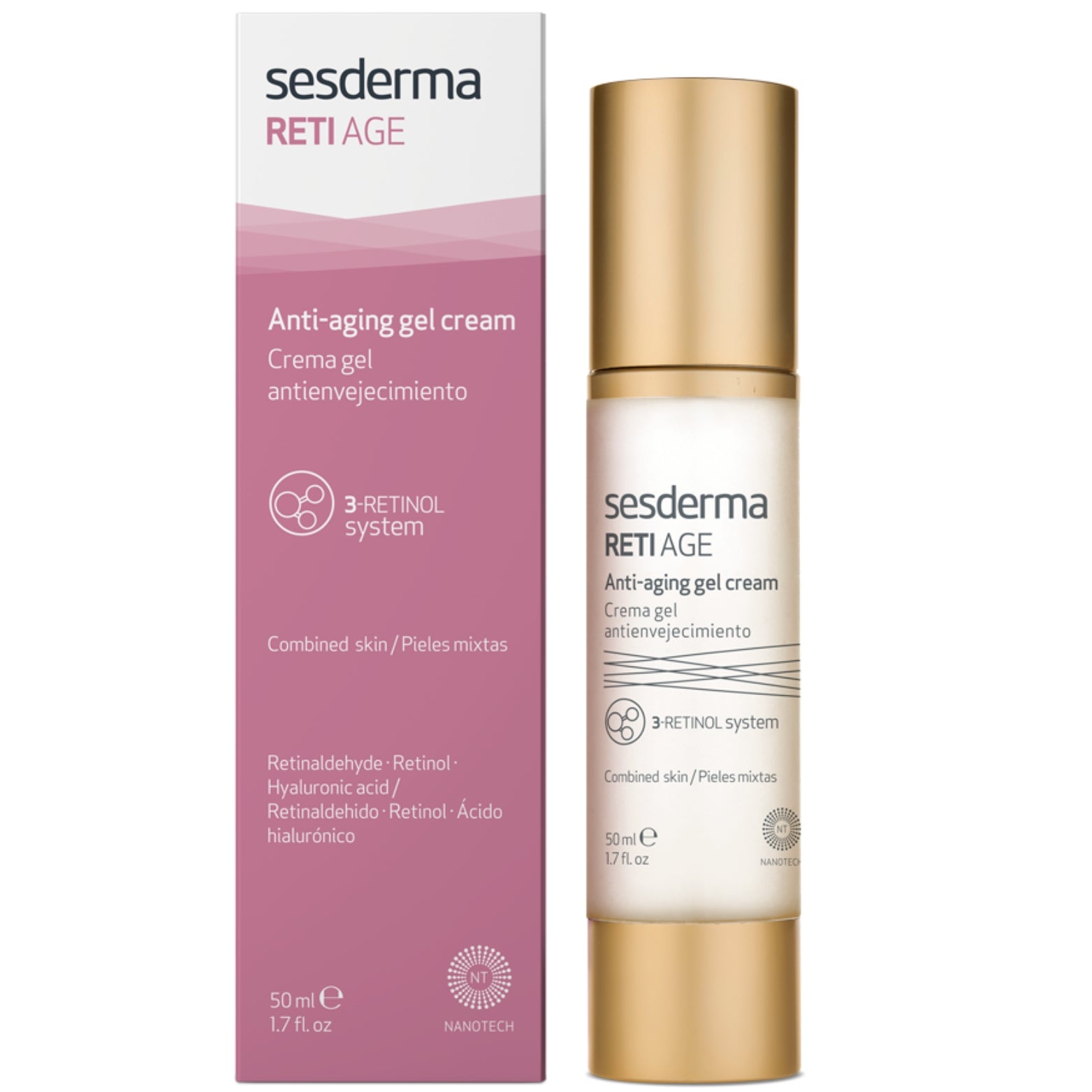 SESDERMA RETI-AGE GELINIS KREMAS, 50 ml