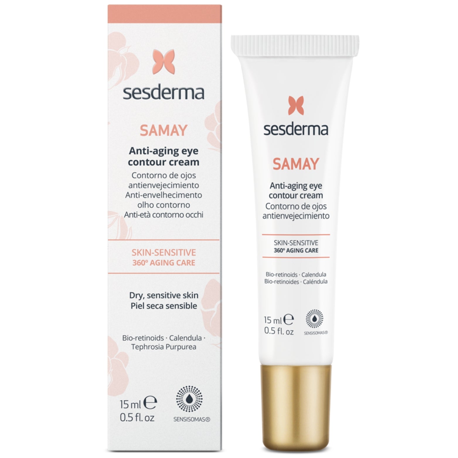 SESDERMA SAMAY AKIŲ KONTŪRO KREMAS JAUTRIAI ODAI, 15 ML