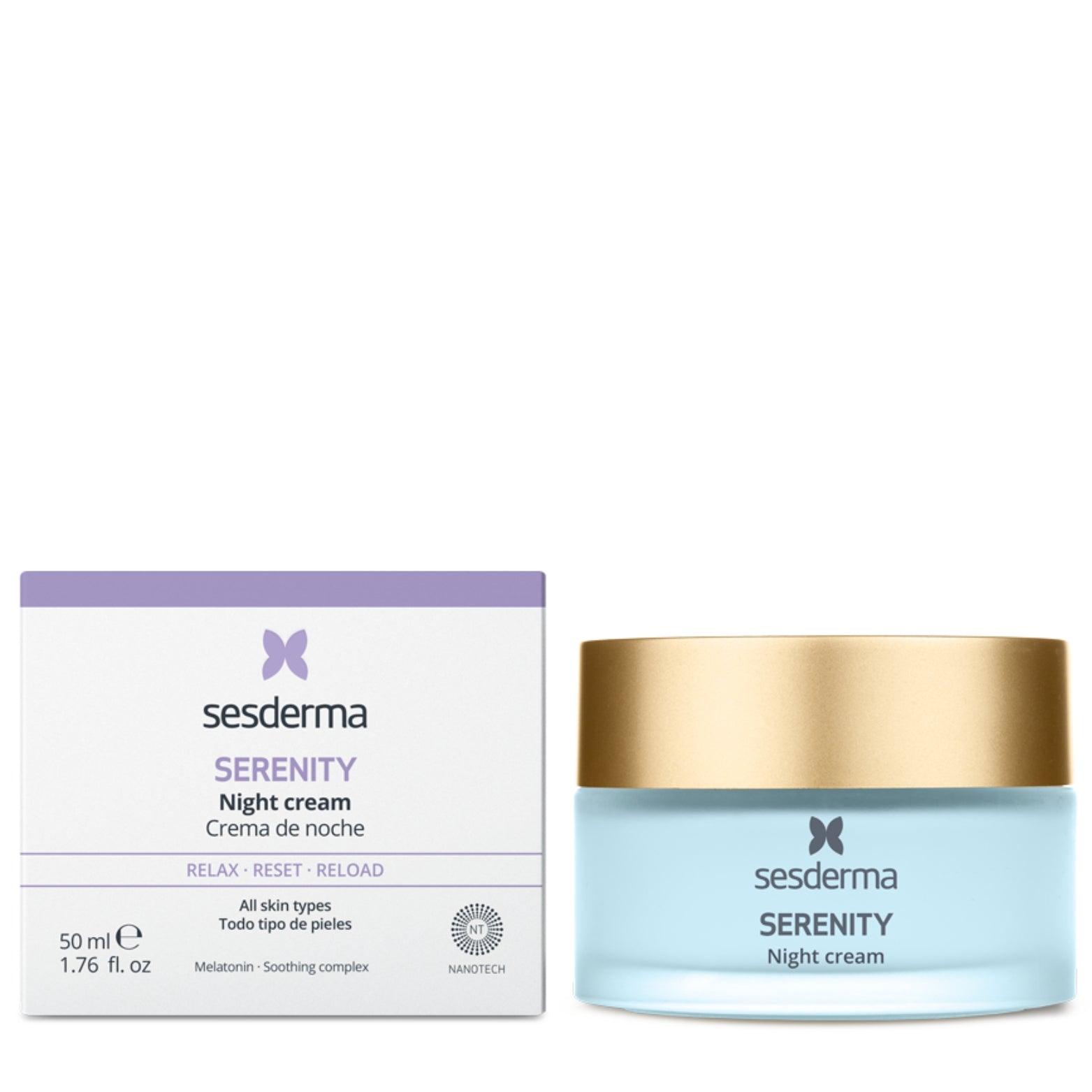 SESDERMA SERENITY NAKTINIS VEIDO KREMAS, 50 ml