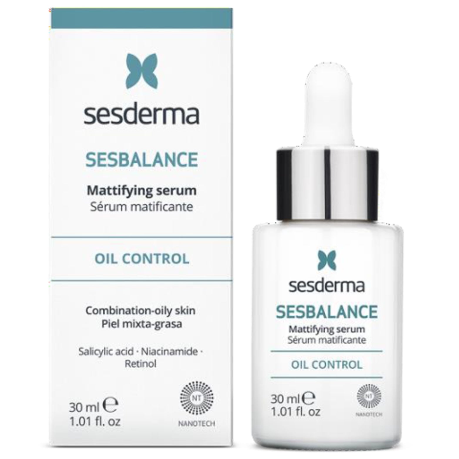 SESDERMA SESBALANCE MATIZUOJANTIS SERUMAS, 30 ML