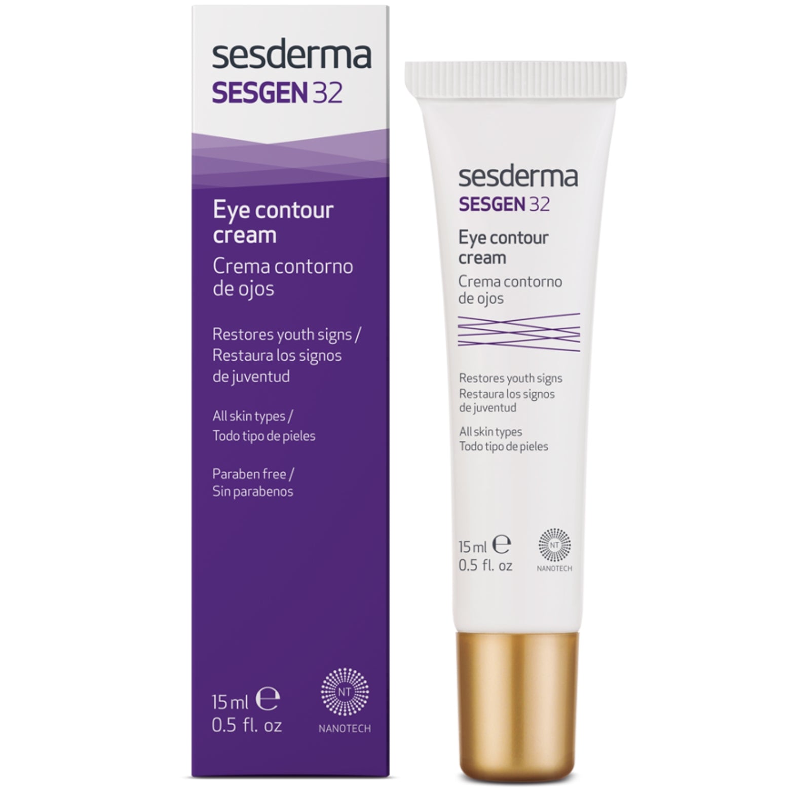 SESDERMA SESGEN 32 JAUNINANTIS AKIŲ KONTŪRO KREMAS, 15 ml