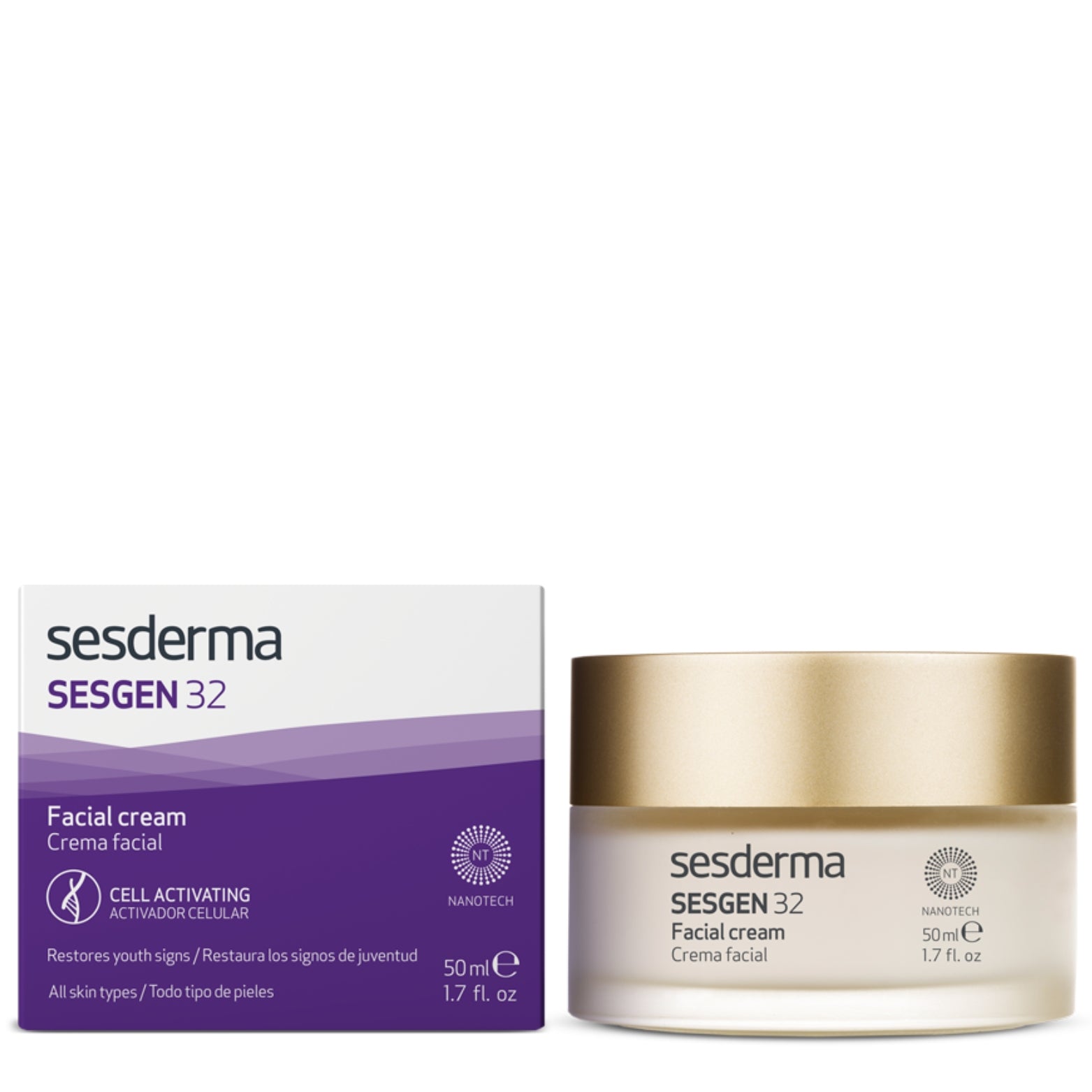 SESDERMA SESGEN 32 LĄSTELES AKTYVUOJANTIS KREMAS, 50 ml