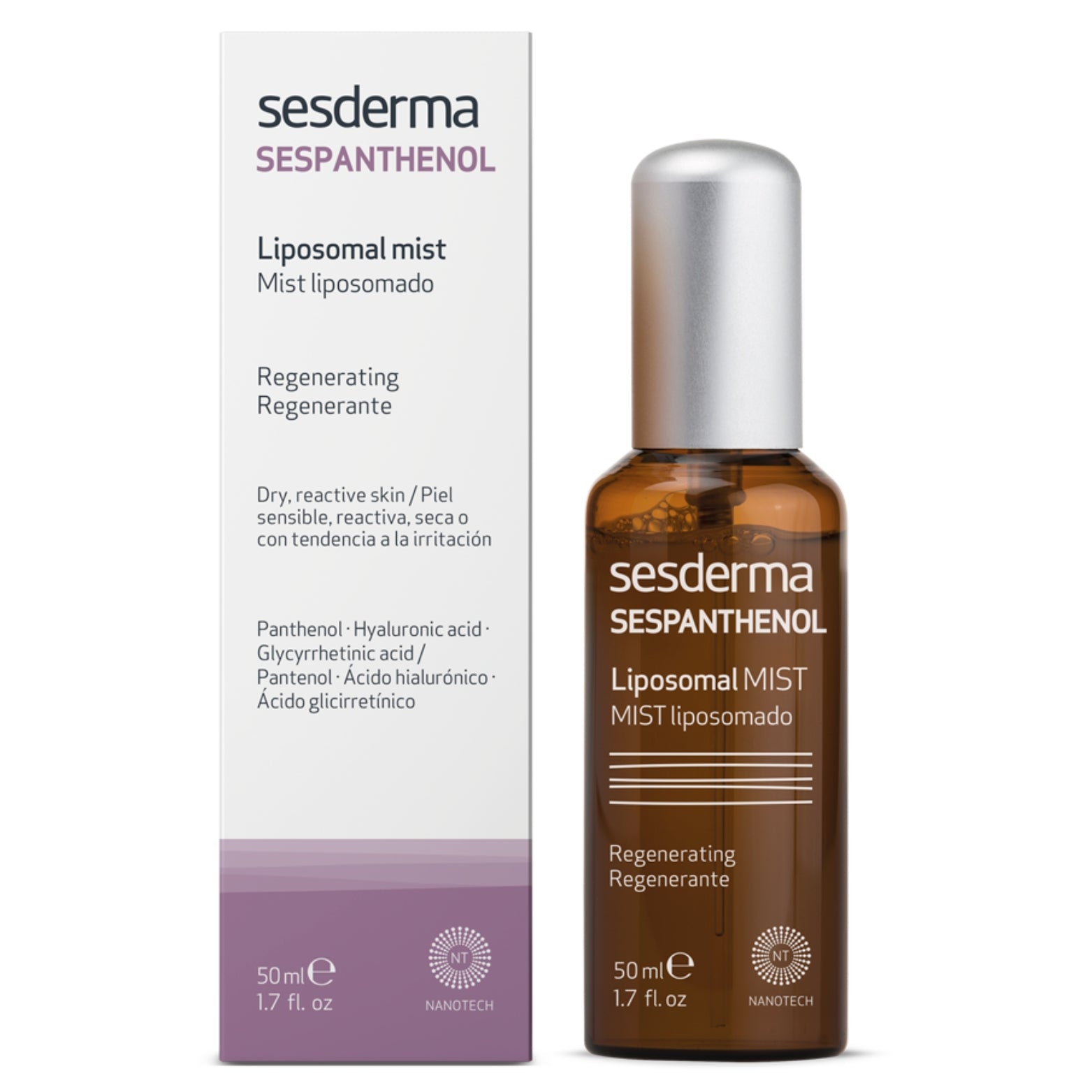 SESDERMA SESPANTHENOL LIPOSOMINĖ DULKSNA, 50 ML