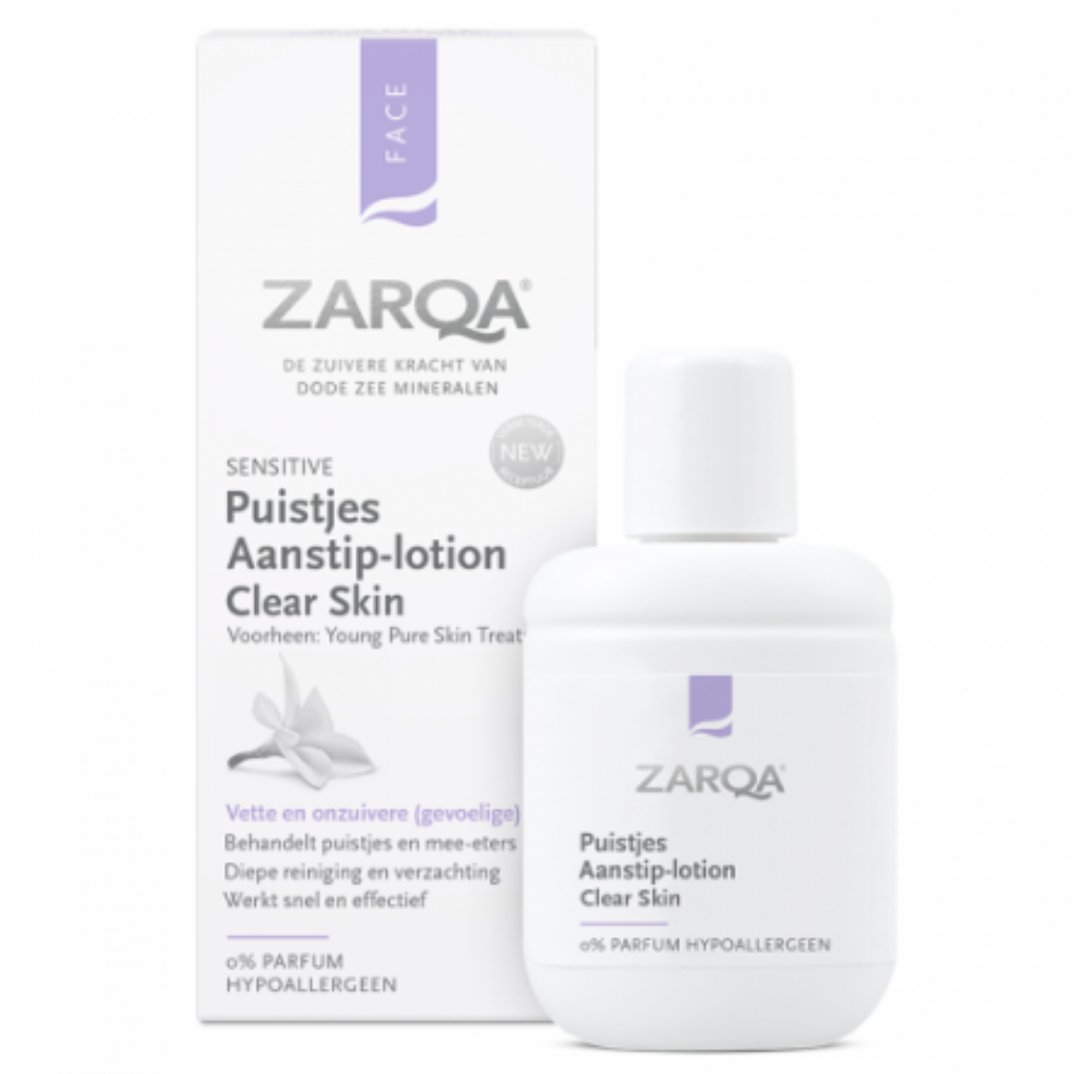 ZARQA CLEAR SKIN TAŠKINIS LOSJONAS Į AKNĘ LINKUSIOS ODOS INTENSYVIAI PRIEŽIŪRAI, 20 ml